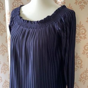 Banana Republic elegant dressy dark blue top M